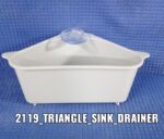 Triangular Multi Functional Drainer Shelf Sink Storage Holder - Image 6