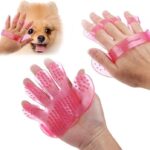 Rubber Pet Cleaning Massaging Grooming Glove Brush - Image 3