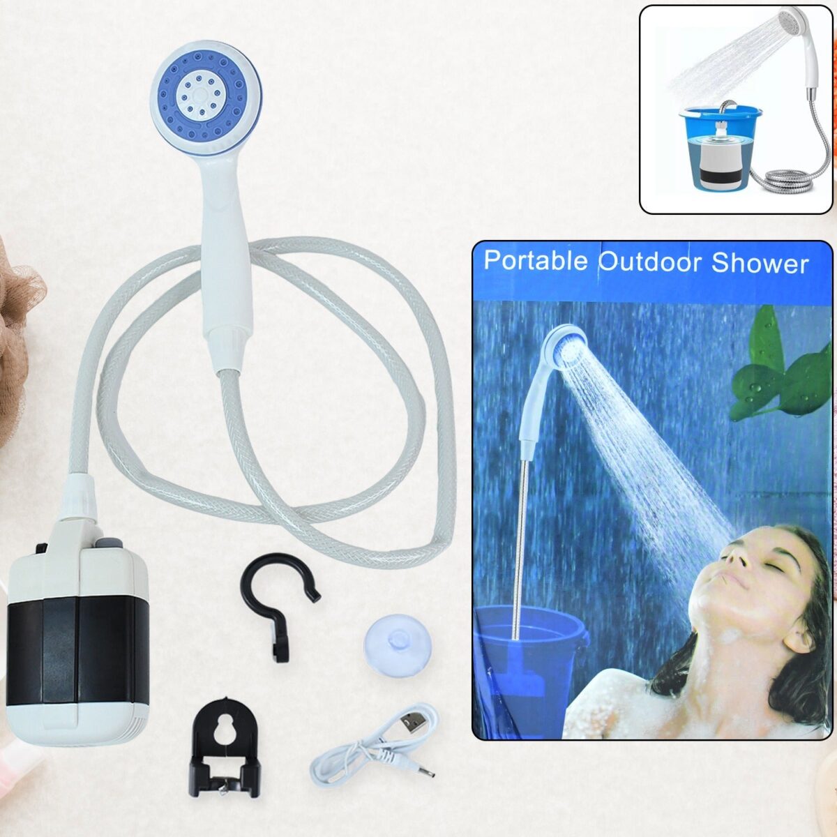 Portable Outdoor Shower Kit (1 Set) - Image 1