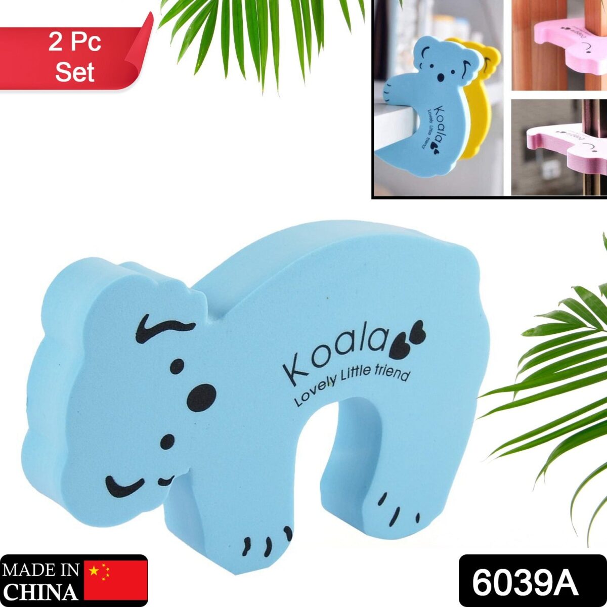 Animal Shape Door Stopper Lock Safety Guard, Kids Safety and Protection Finger Pich Door Guard, Baby Safety Cute Animal Security Door Stopper (2pc Set) - Image 3