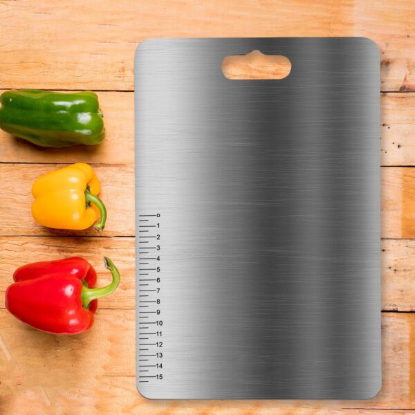 Stainless Steel Vegetable & Fruit Cutting Chopping Board (31Ã—20 Cm / 1 Pc)