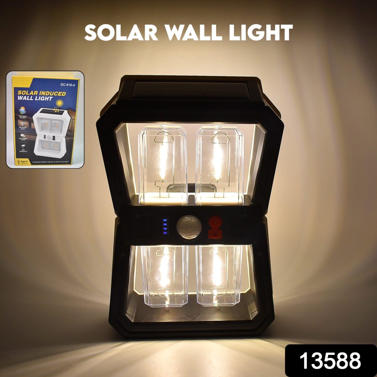 Solar Wall Lantern Light with 3 Modes & Motion Sensor (1 Pc) - Image 2