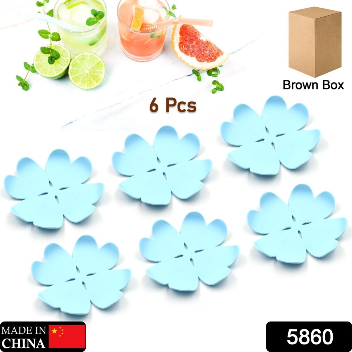 Heat Resistant Coasters (6 Pc Set) - Protect Surfaces from Hot Drinks - Image 2