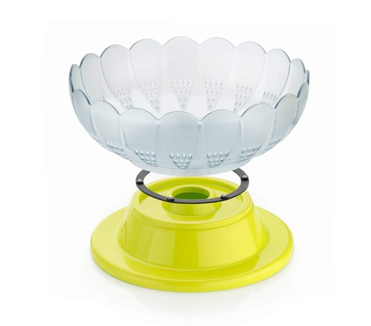 Absolute Plastic Round Revolving Fruit and Vegetable Bowl - Image 5