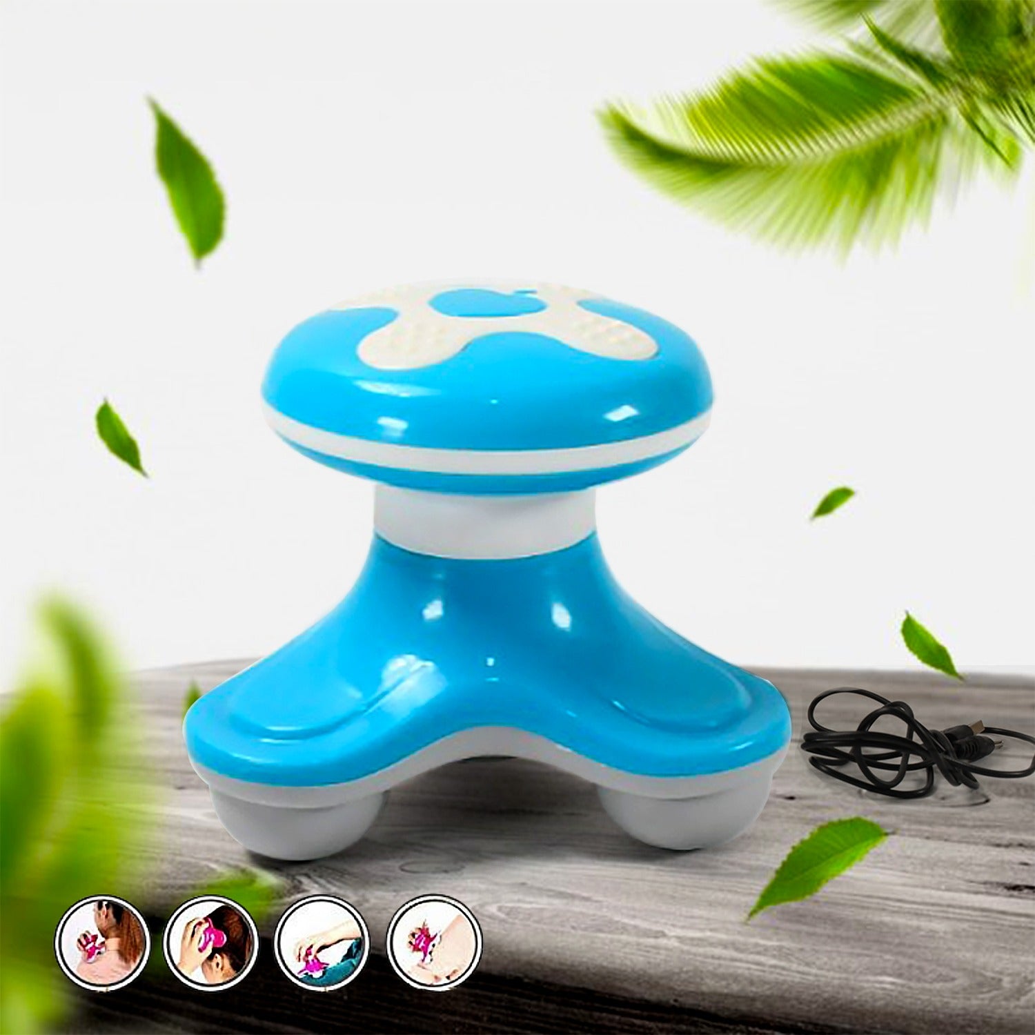 f0281462-6ec9-4372-88b9-0a55bc49fb28.jpg Triangle USB Mini Massager ââ¬â Multifunction, Automatic Switch, Fatigue Relief (1 Pc/ Battery Not Included) - Image 1