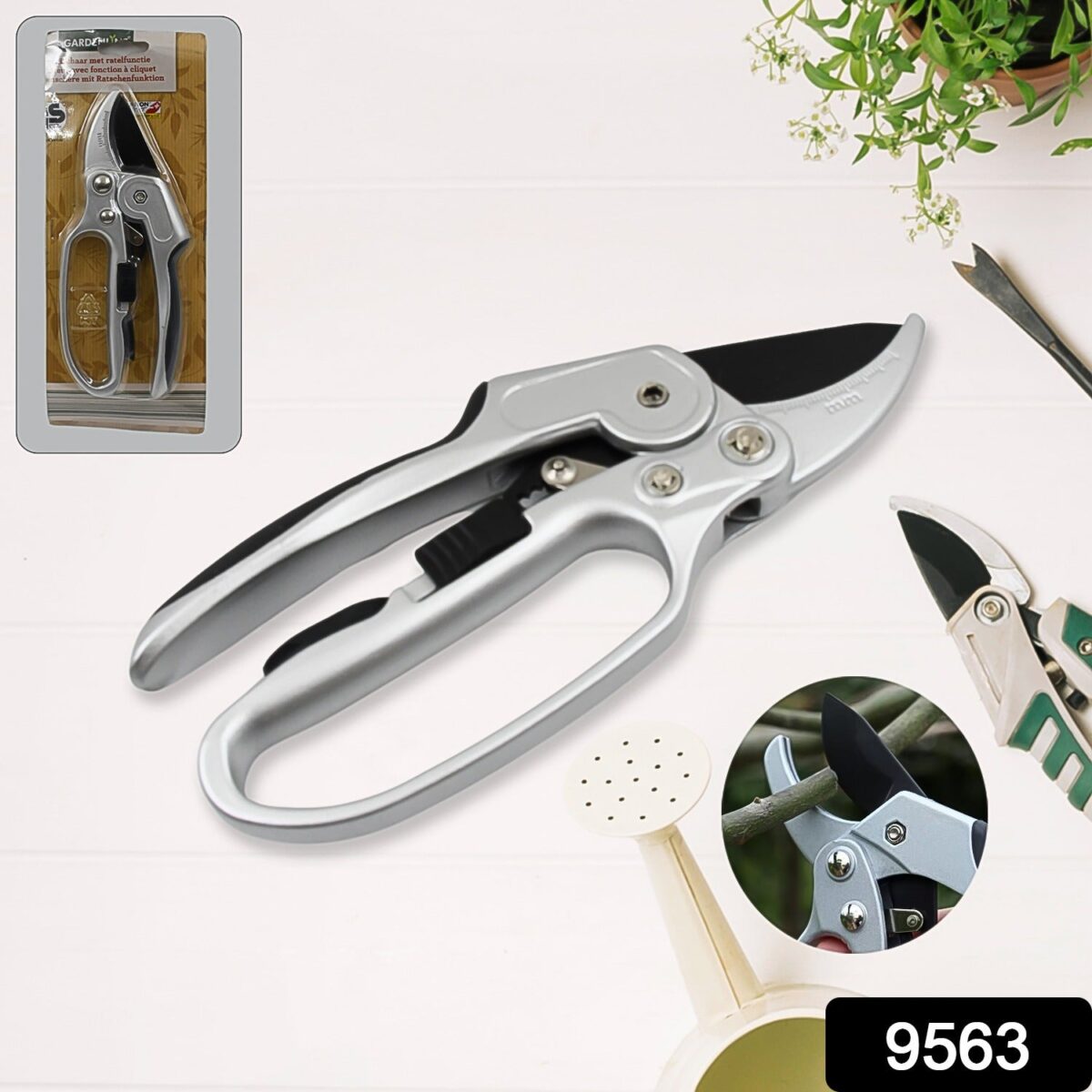 Pruning Shear Garden Shear Steel, Hand Shears, 20 Cm / 8 inch (1 Pc) - Image 2