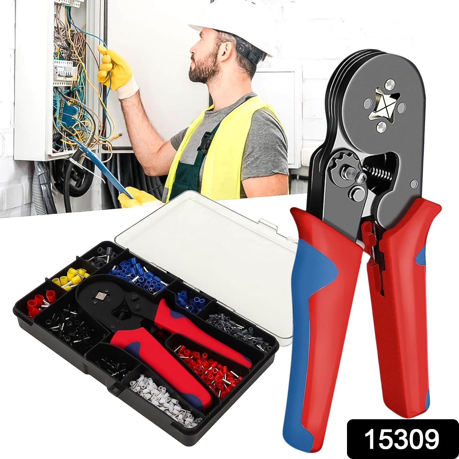 f4fbb1ec-45c2-4fba-8142-8a05f1e92ce8.jpg Wire Ferrule Kit with 1200PCS Wire End Ferrules & Crimper Plier - Image 2