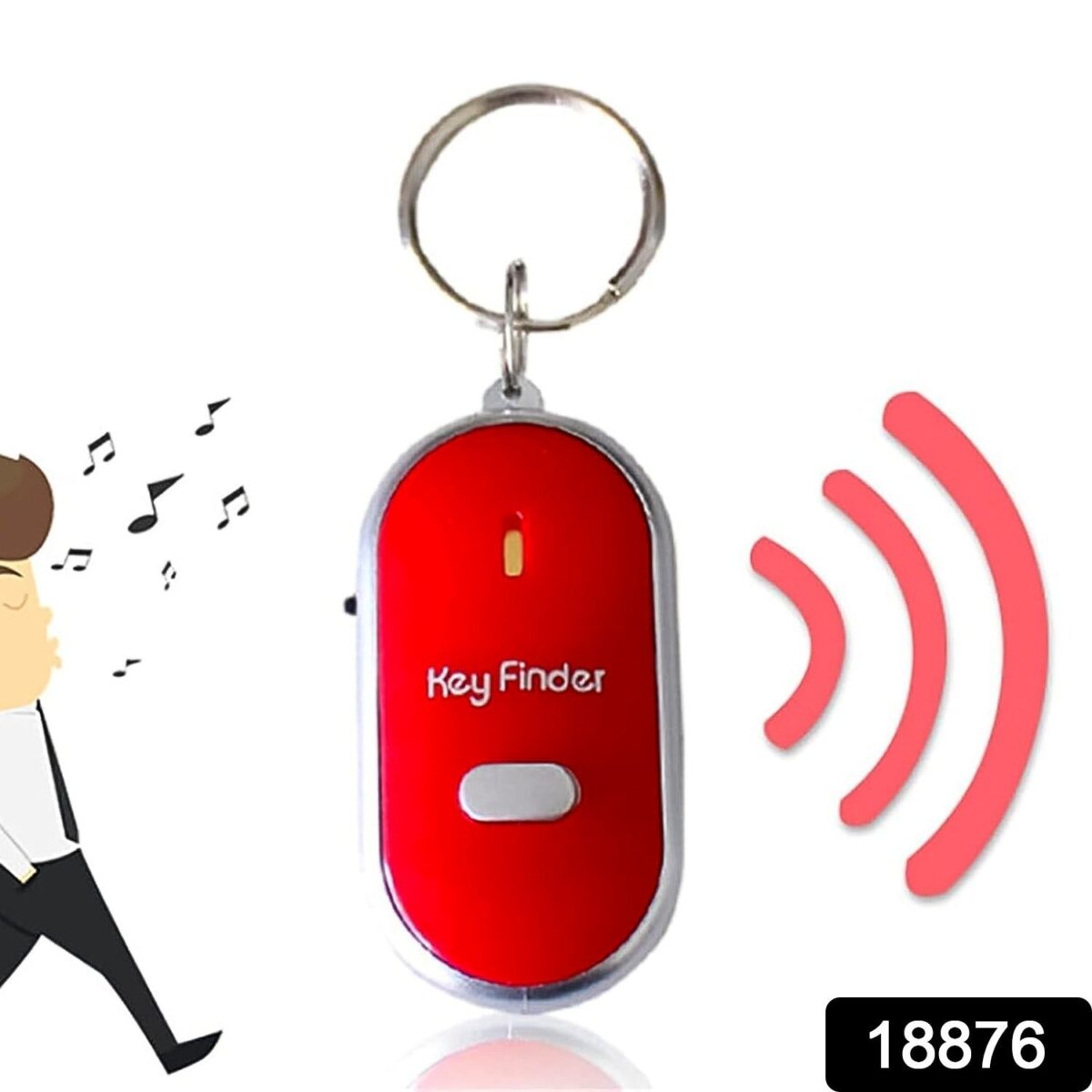 Key Finder Anti Key Lost Key Chain Whistle Induction (1 Pc) - Image 2