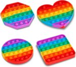 MIX PATTERN RAINBOW COLOR PUSH  BUBBLE FIDGET SENSORY TOY (ONLY 1PC) - Image 5