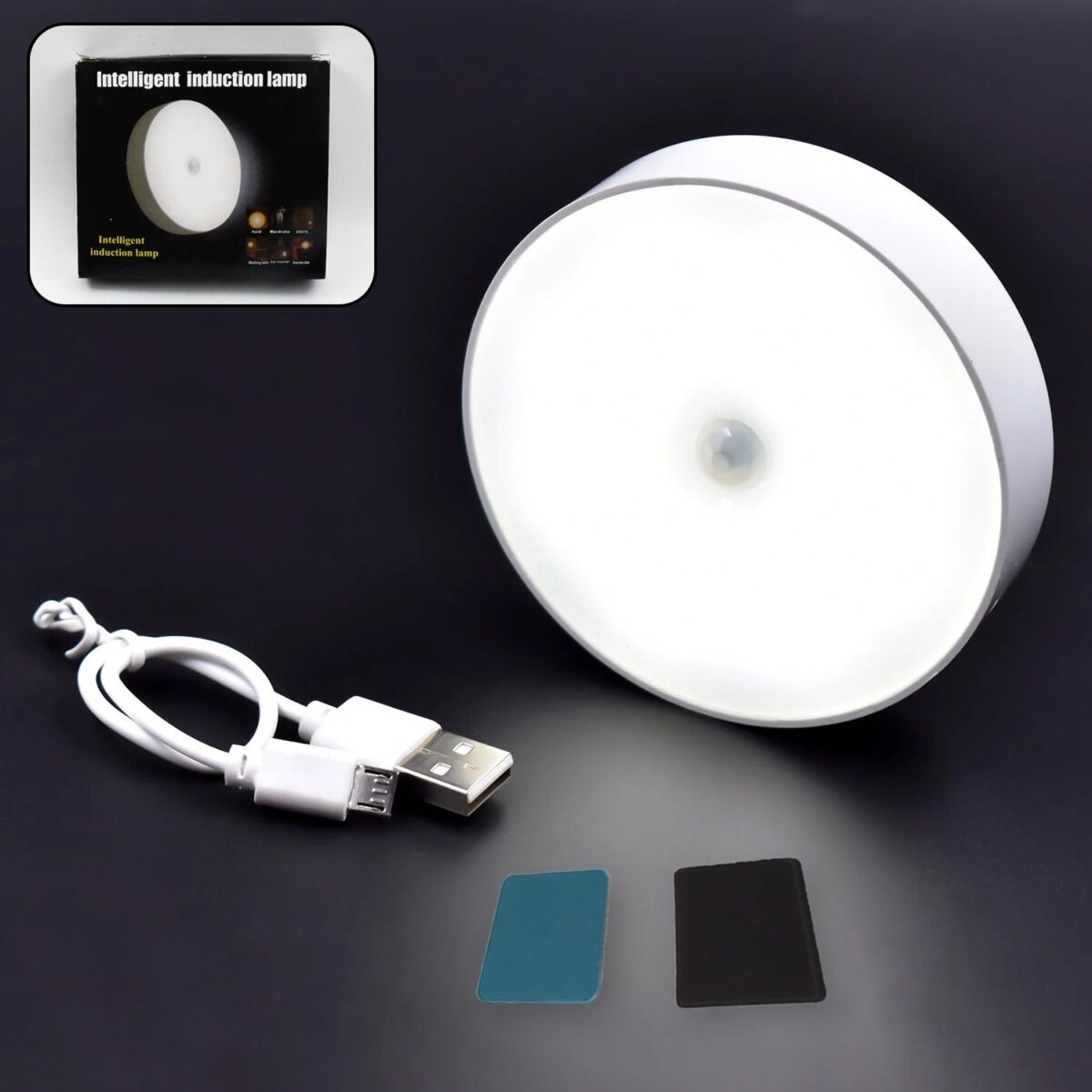 8 LED Night Lights With USB Charging & Double-Sided Adhesive PadsÃ‚Â (1 Pc) - Image 1