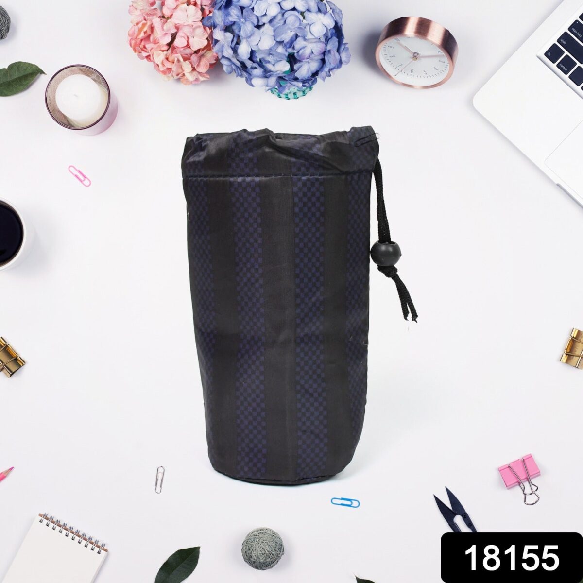 Reusable Multipurpose Washable Rope Pouch Pen Pencil Stationary Case Travel (1 Pc) - Image 3