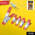 Metal Spring Clamps, Heavy Duty Spring Metal Clips Clamp  (5 Pcs Set) - Image 2