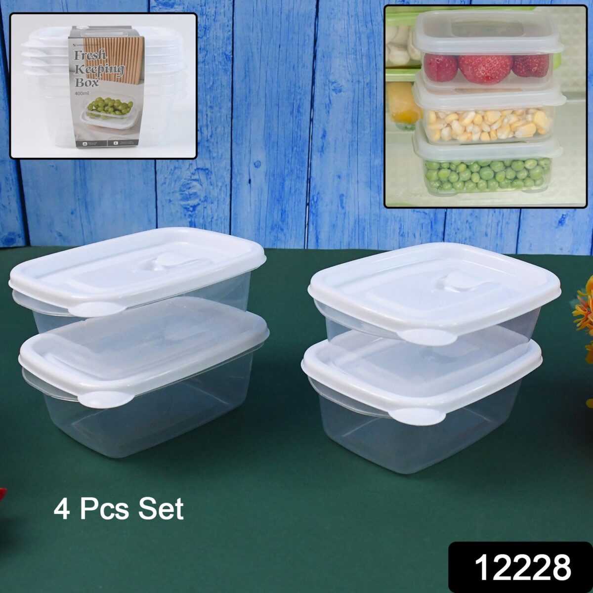 Food Storage Containers-Microwave (4 Pc/400ml) - Image 1