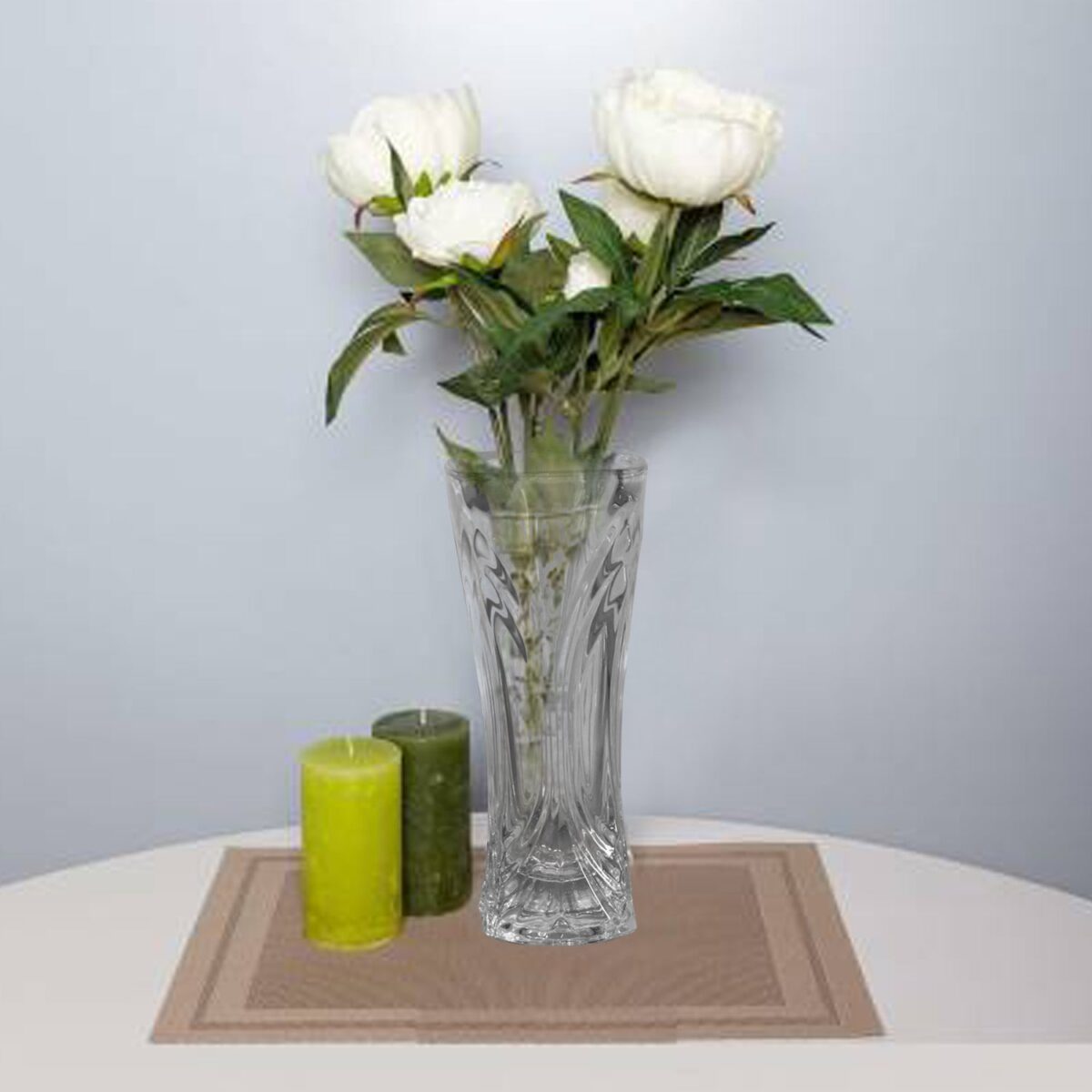 Glass Flower Pot, Crystal Clear Vase for Living - Image 3