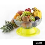 Absolute Plastic Round Revolving Fruit and Vegetable Bowl - Image 2