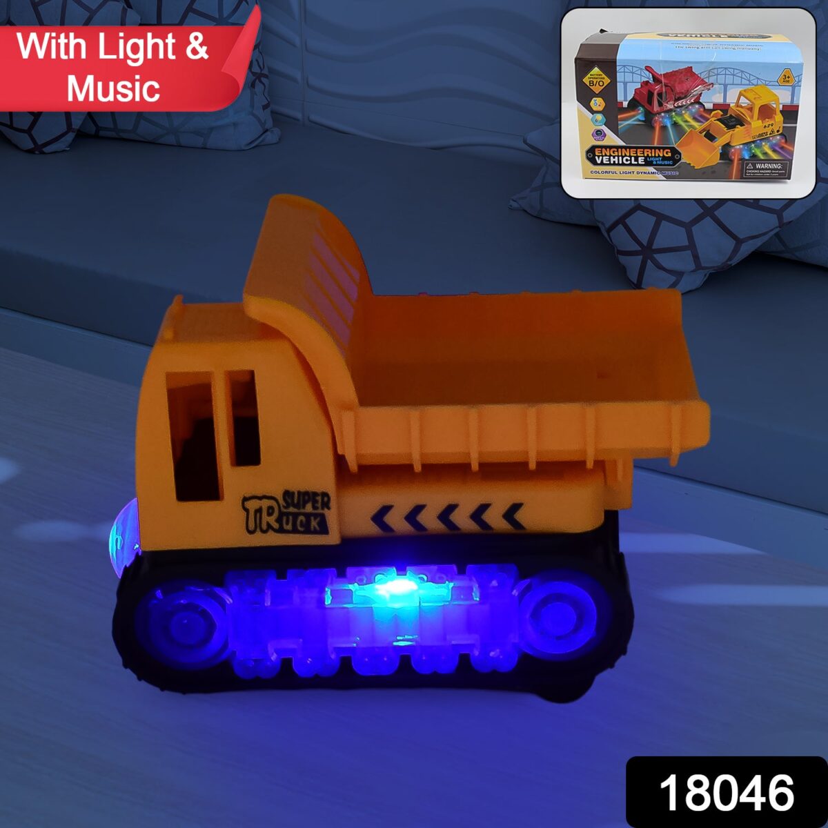 Engineering VehicleÃ‚Â Toys for Kids - Self-Driving Super Dump Truck Toy | Self-Driving Trucks, Engineering truck Electric Vehicle Toys boys birthday gift toys (1 Pc) - Image 2