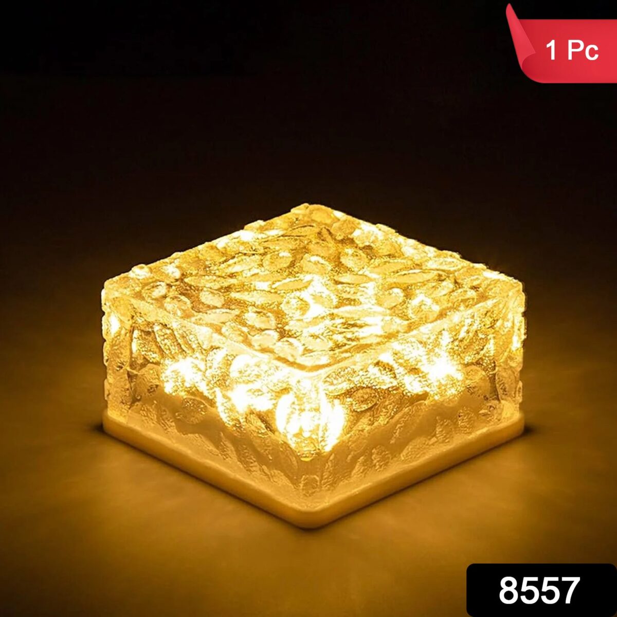 Solar Ice Cube Garden Light for Pathways & Christmas Decor - Image 2