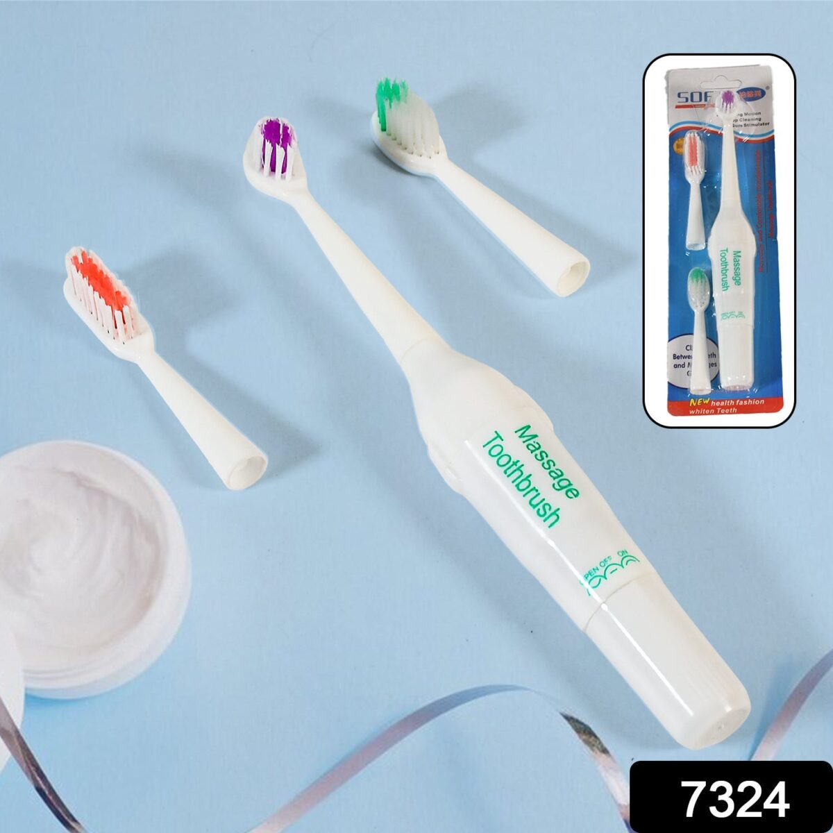 Electric Toothbrush for Adults & Teens Ã¢â‚¬â€œ Deep Cleansing, Battery Operated (Battery Not included) - Image 2