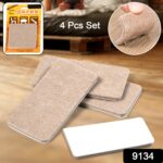 4-Piece Square Felt Furniture Floor Protector Pads - Image 2