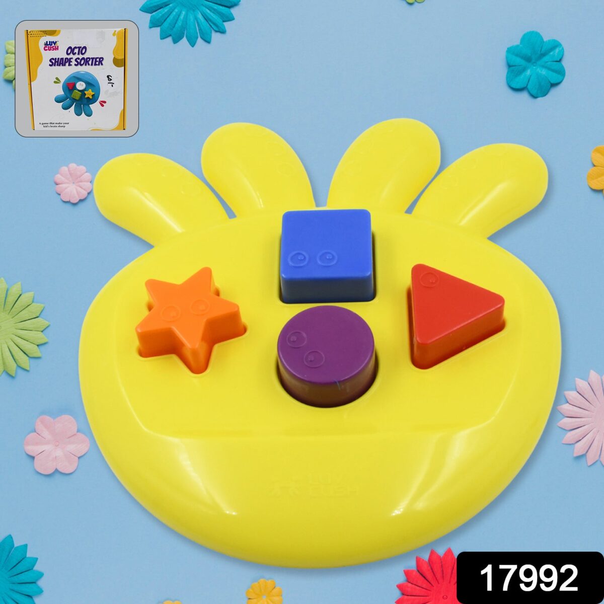 Octo Shape Sorter Toy for KidsÃ¢â‚¬â„¢ Learning & Grasping (1 Pc) - Image 2