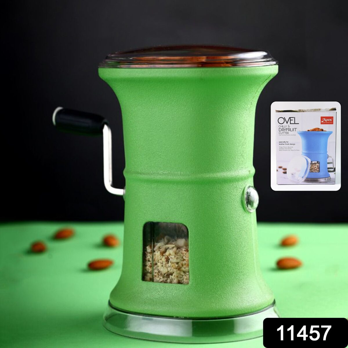Apex Ovel Manual Chilly & Dry Fruit Cutter Grinder - Image 2