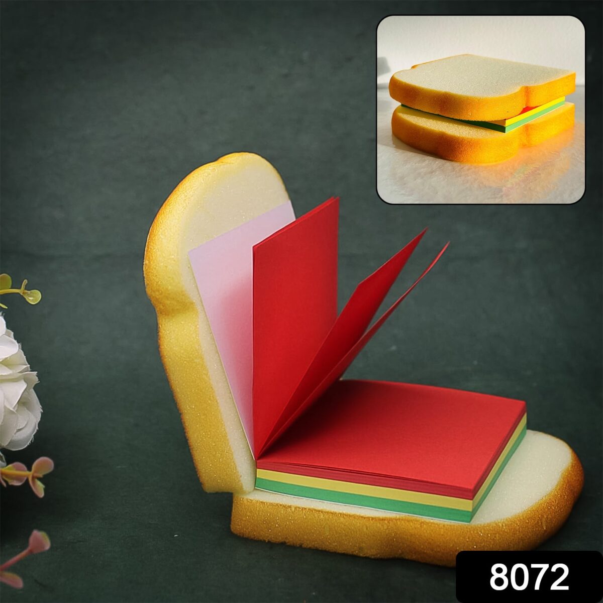 Sandwich Shaped Note  /  Sticky Notes  /  Memo Notes, Unique Mini Notes (Multicolor) - Image 2