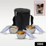 Stainless Steel Lunch Box - Multi-Compartment Airtight Container for Office, School & Travel - Image 2
