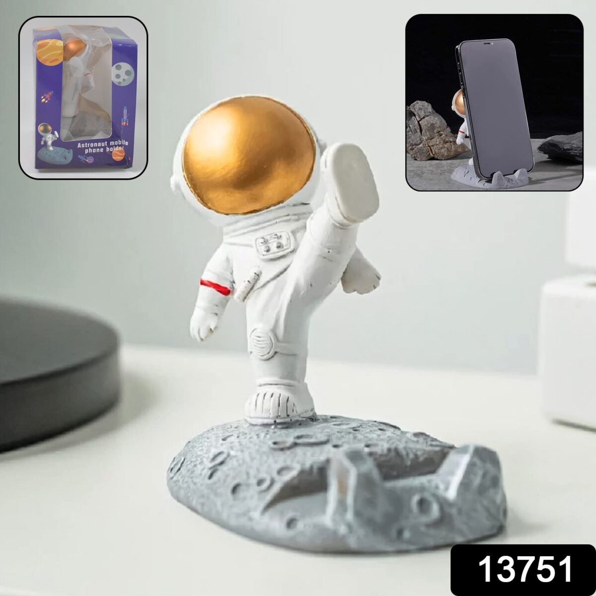Mobile Holder Astronaut Phone Stand Planet Creative Fun 3D Design (1 Pc / Mix Design) - Image 2