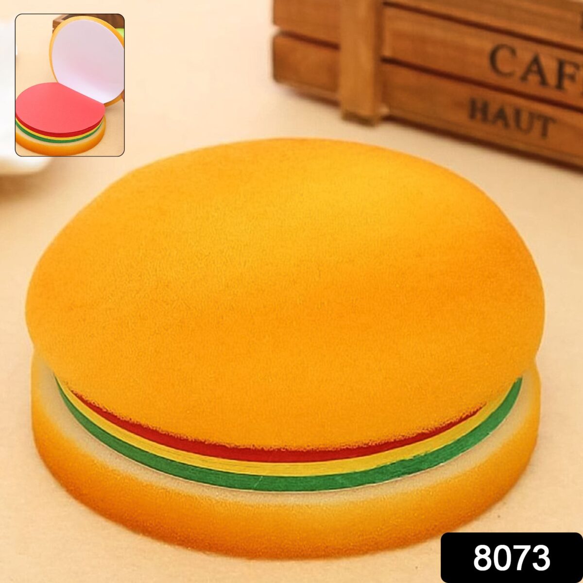 Burger Shaped Note  /  Sticky Notes  /  Memo Notes, Unique Mini Notes (Multicolor) - Image 2